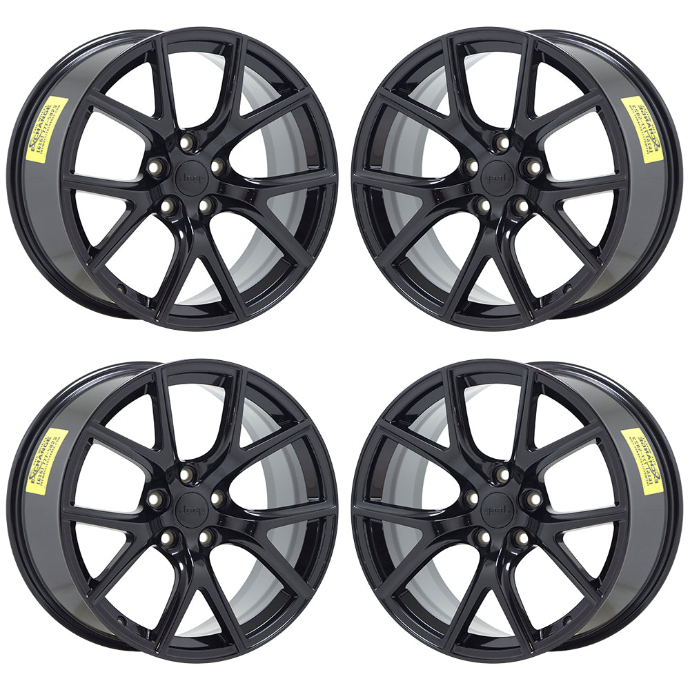 20" Grand Cherokee SRT Gloss Black wheels rims Factory OEM 9173 set